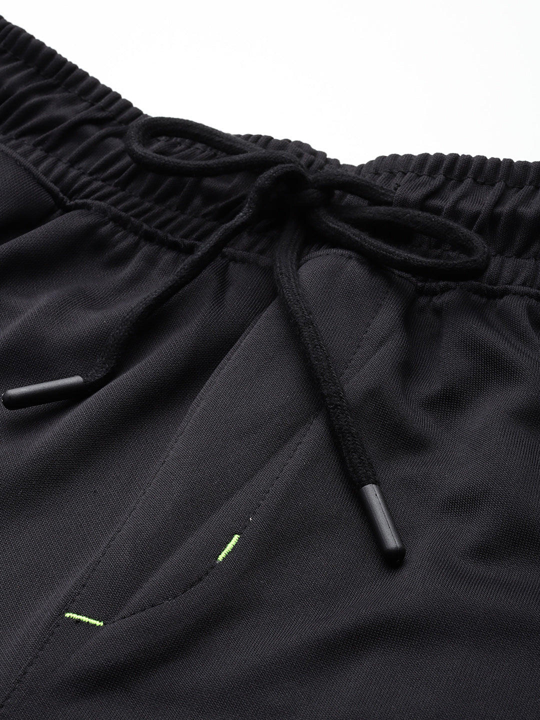 Black Solid Activewear Track Pant