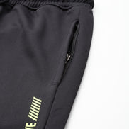 Black Solid Activewear Track Pant