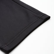 Black Solid Activewear Track Pant