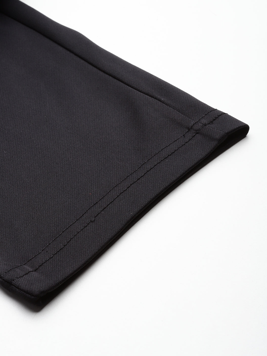 Black Solid Activewear Track Pant