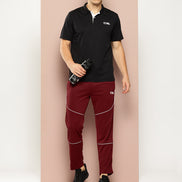 Wine  Activewear Track Pant