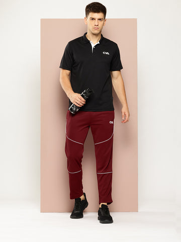 Wine  Activewear Track Pant