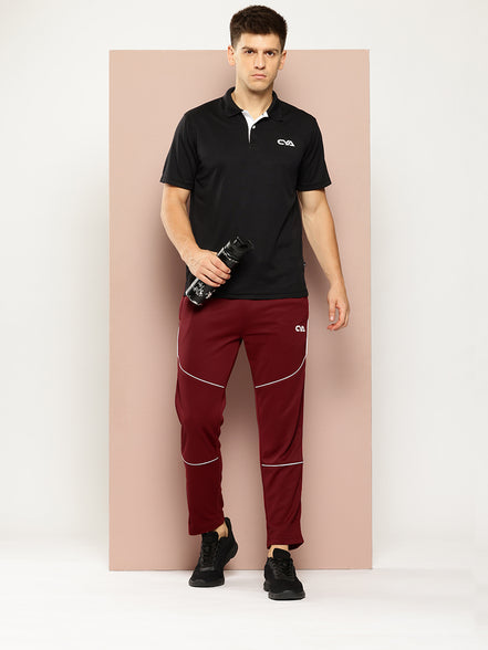 Wine  Activewear Track Pant