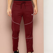 Wine  Activewear Track Pant