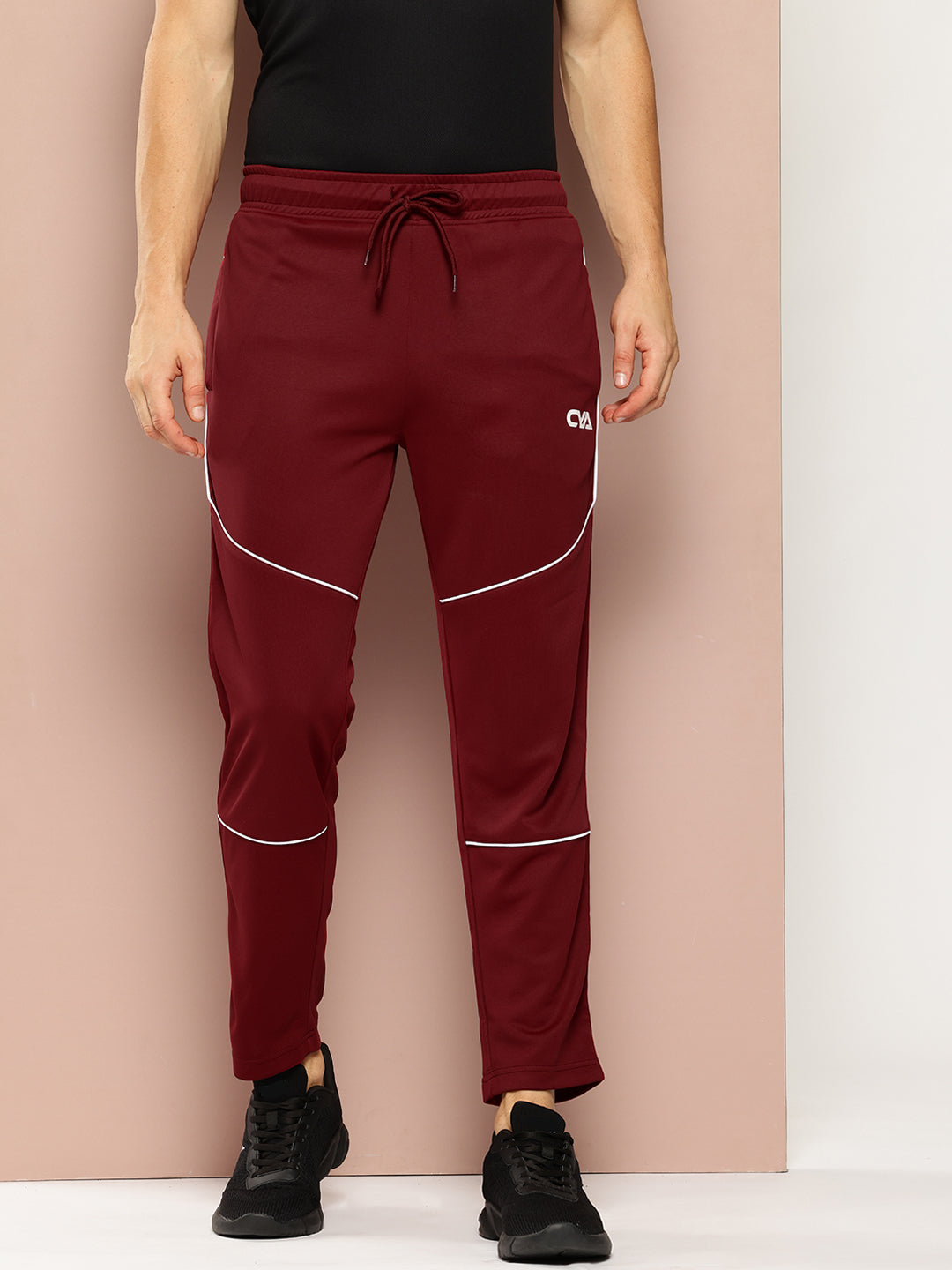 Wine  Activewear Track Pant