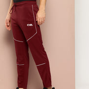 Wine  Activewear Track Pant