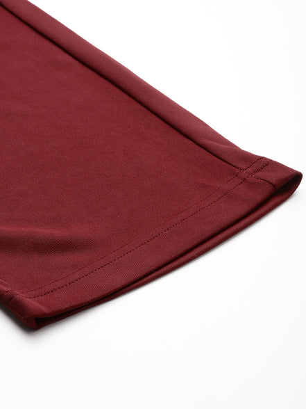 Wine  Activewear Track Pant