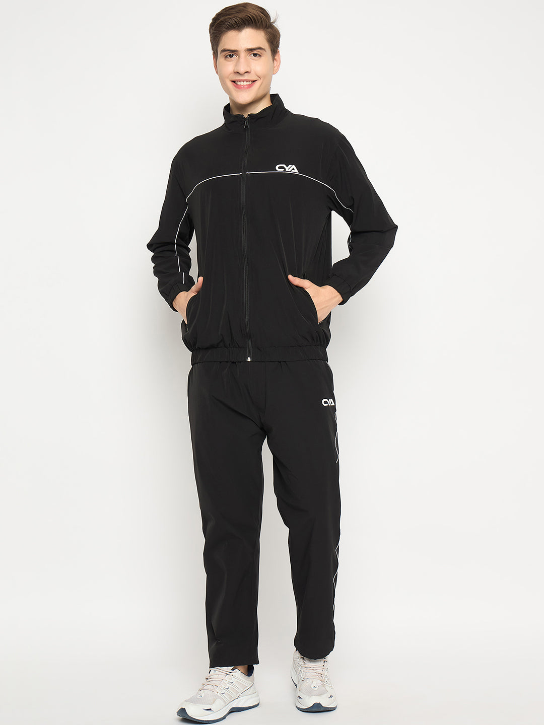 Black  Activewear Track Suit