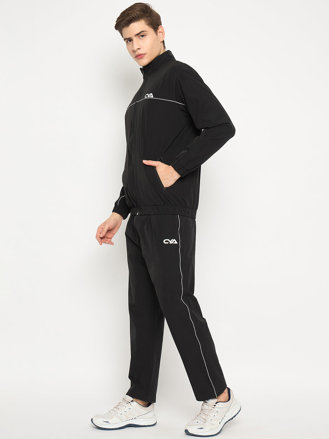 Black  Activewear Track Suit