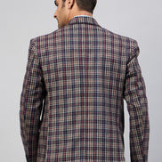 Royal Blue Check Blazer