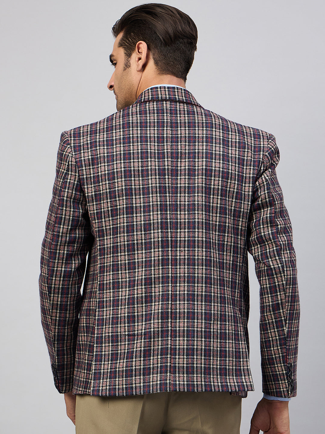 Royal Blue Check Blazer