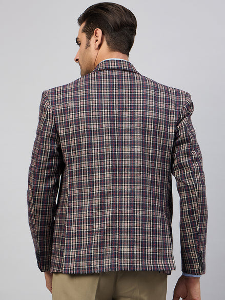 Royal Blue Check Blazer