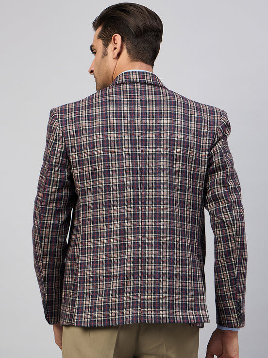 Royal Blue Check Blazer