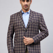 Royal Blue Check Blazer
