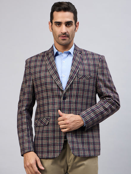 Royal Blue Check Blazer