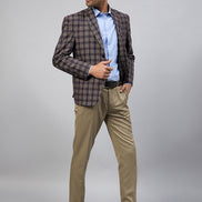 Royal Blue Check Blazer