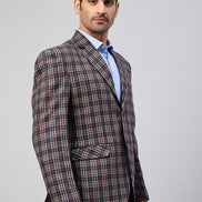 Royal Blue Check Blazer