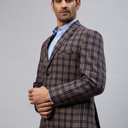 Royal Blue Check Blazer