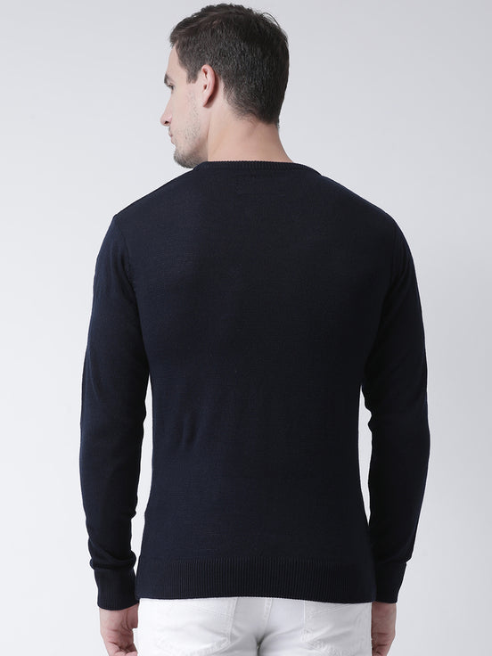 Black Solid Pullover Sweater