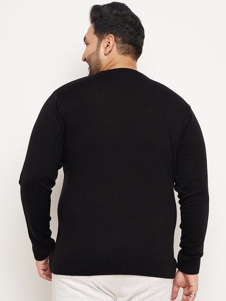 Black Solid Pullover