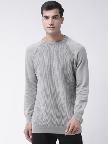 Grey Raglan Sleeve Sweater