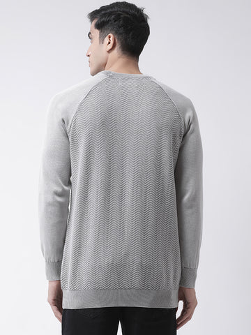 Grey Raglan Sleeve Sweater