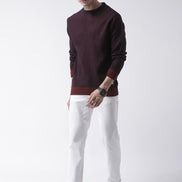 Navy Blue Raglan Sleeve Sweater