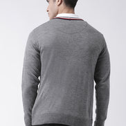 Grey Solid Sweater