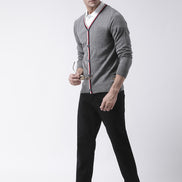 Grey Solid Sweater