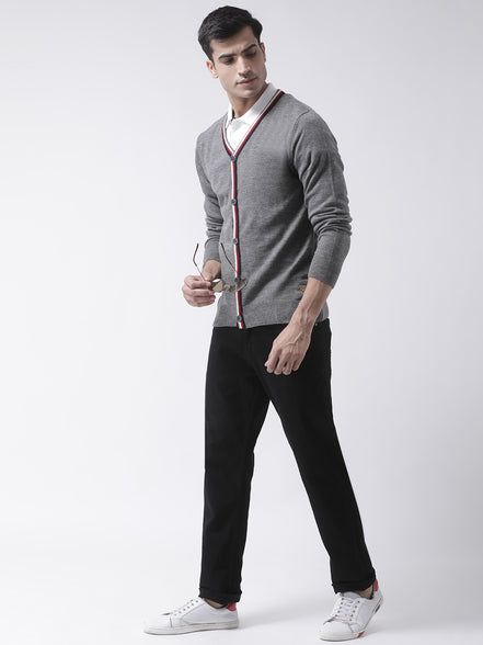 Grey Solid Sweater