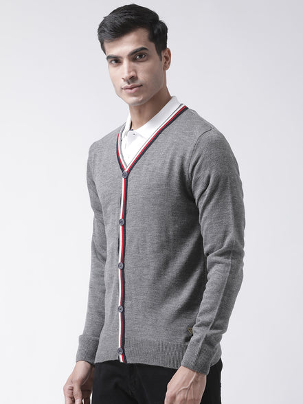 Grey Solid Sweater
