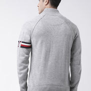 Grey Front Button Sweater