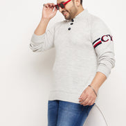 Grey White  Pullover