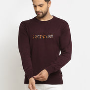 Burgundy Orange Pullover
