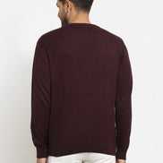 Burgundy Orange Pullover