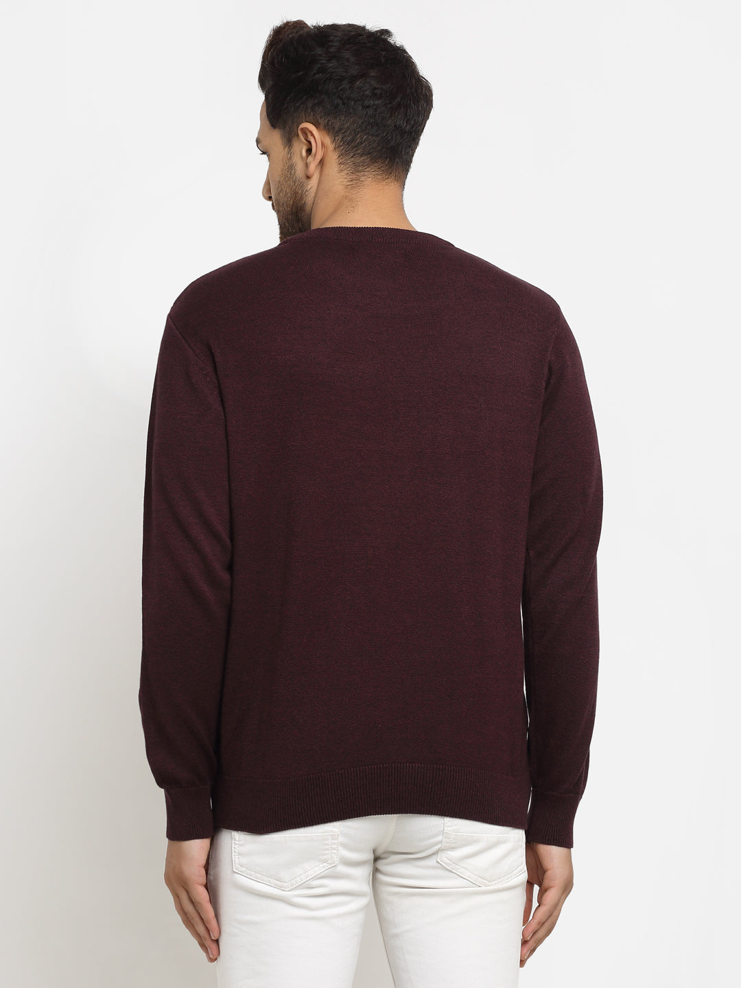 Burgundy Orange Pullover