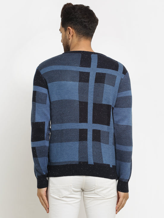 Navy Blue  Black Pullover