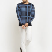 Navy Blue  Black Pullover