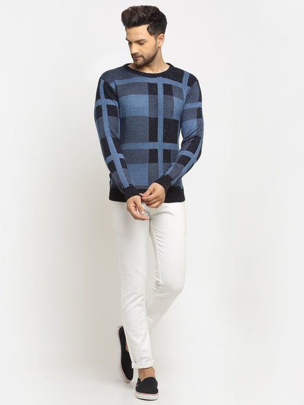 Navy Blue  Black Pullover