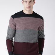 Navy Blue  Maroon Pullover
