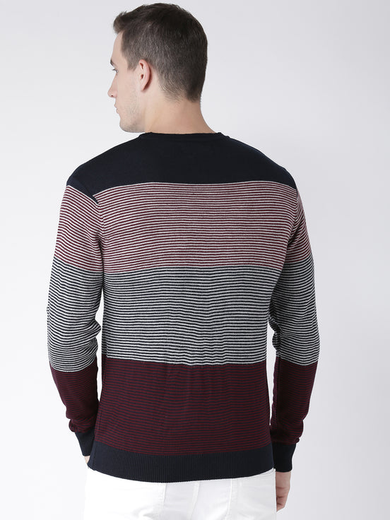 Navy Blue  Maroon Pullover