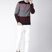 Navy Blue  Maroon Pullover