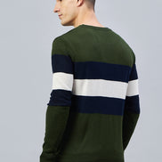 Olive Round Neck Sweater