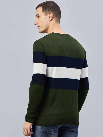 Olive Round Neck Sweater