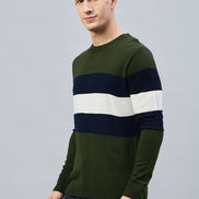 Olive Round Neck Sweater