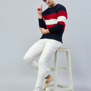 Navy Round Neck Sweater