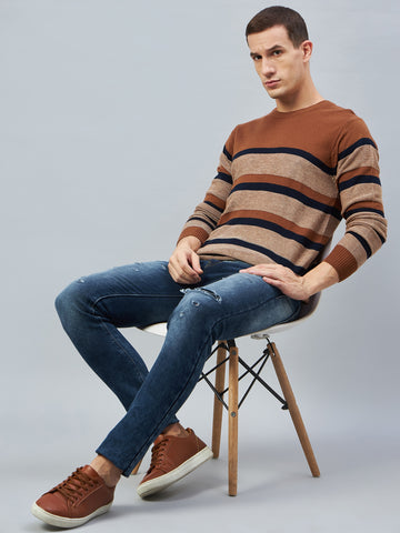 Rust Round Neck Sweater