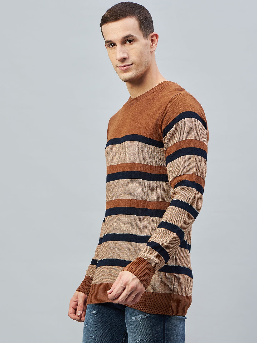 Rust Round Neck Sweater