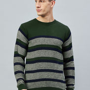 Olive Colorblocked Sweater