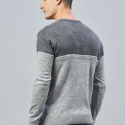 Anthra Melange Round Neck Sweater